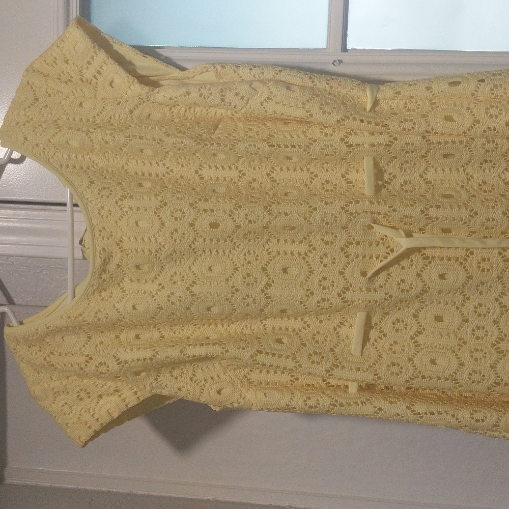 R&k Yello Lace Dress